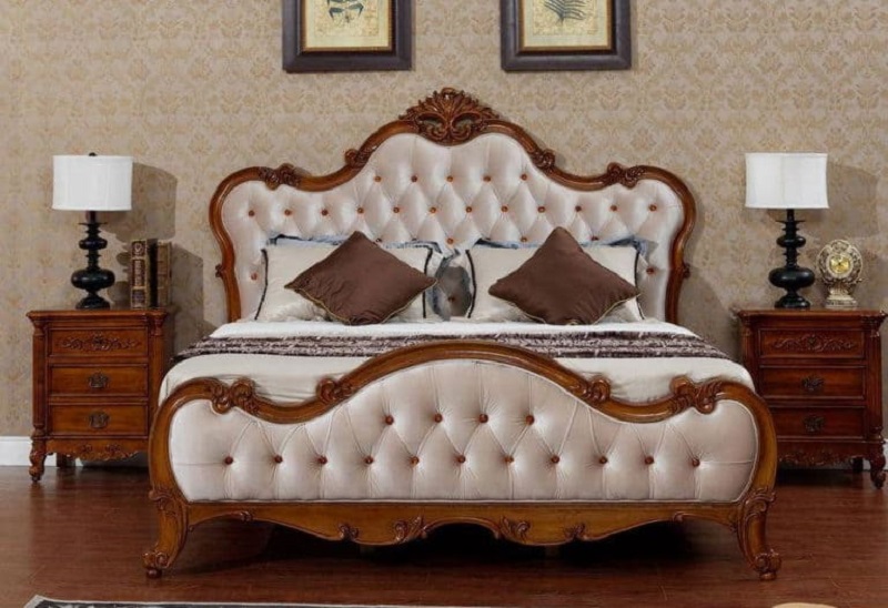 Những mẫu giường gỗ gõ đỏ đẹp 